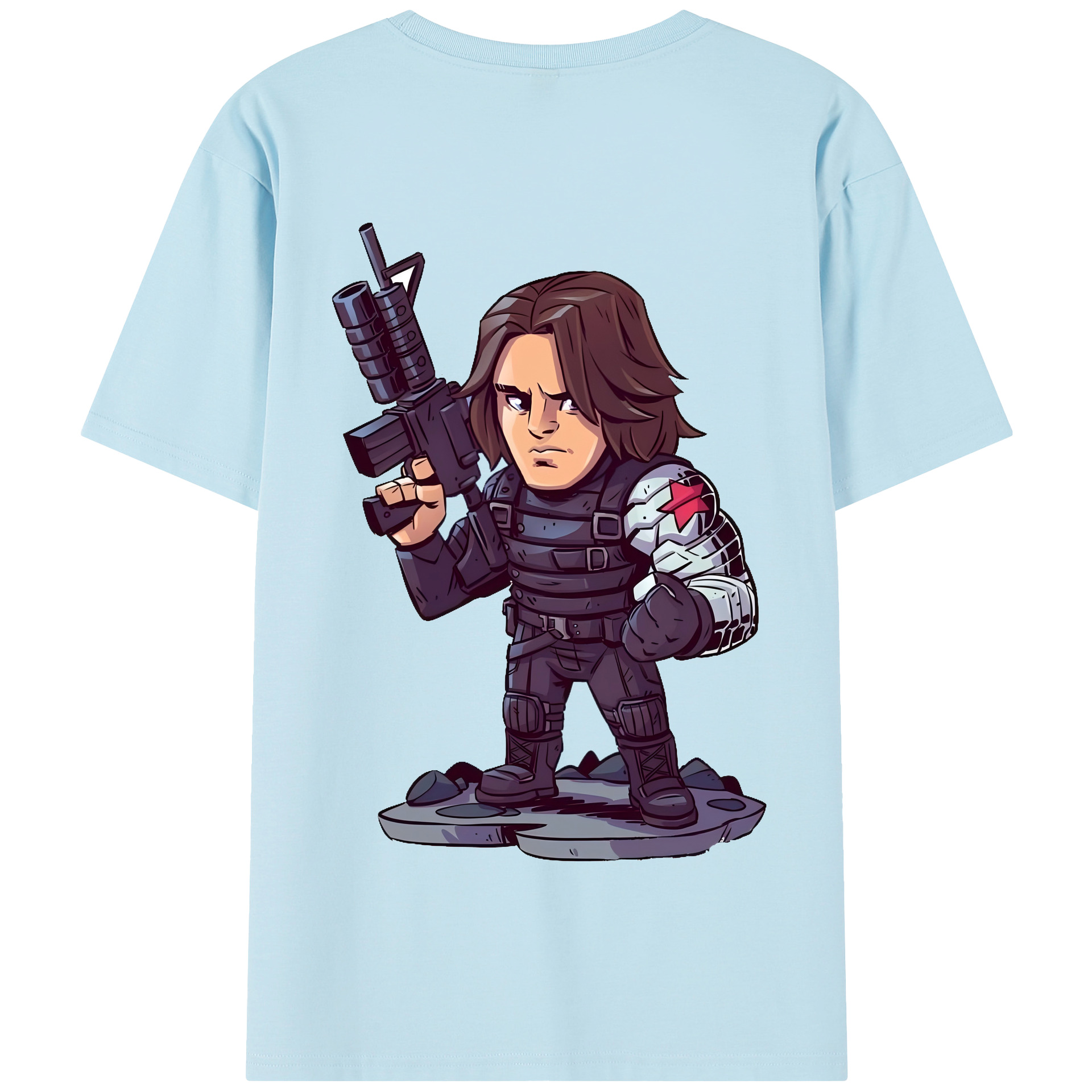 （画像用） アベンジャーズ The Avengers 綿100％半袖Tシャツ（背面プリント）